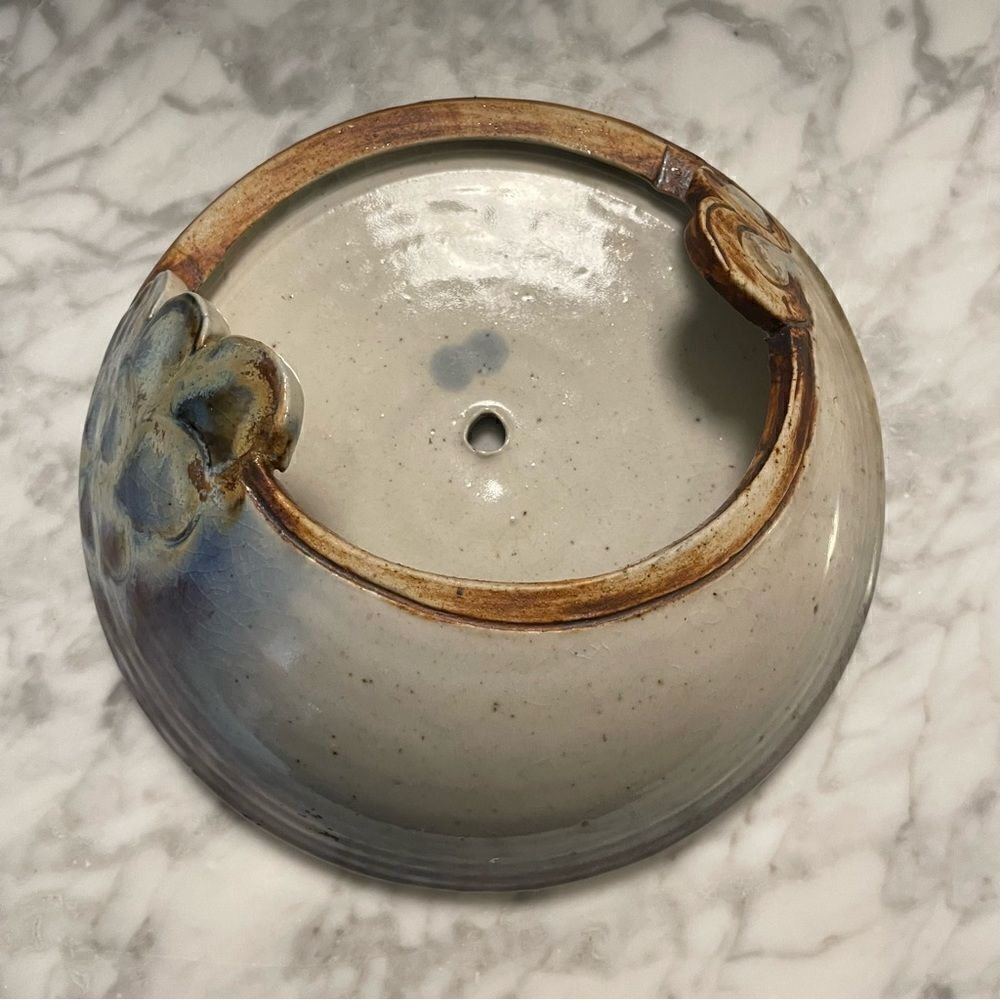 Lisa Koch Studio Art Pottery Round Wall Pocket Planter
